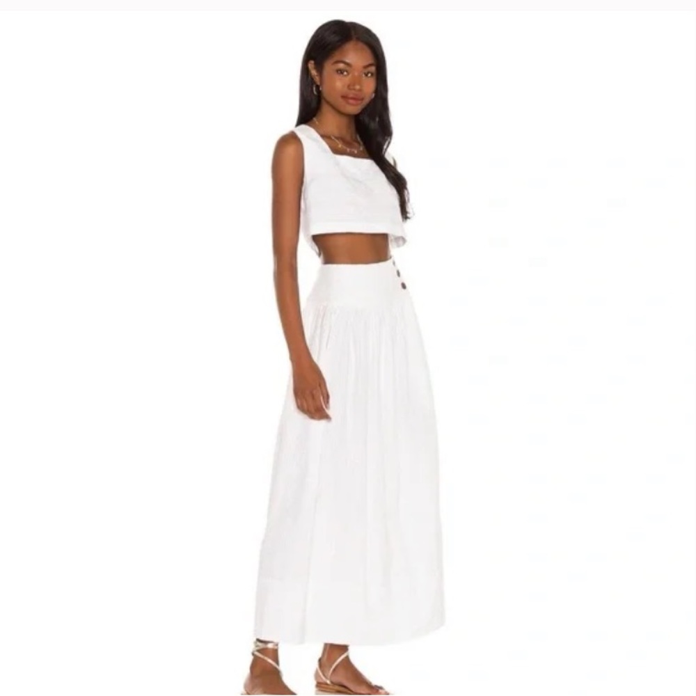 Elegant White Maxi Skirt